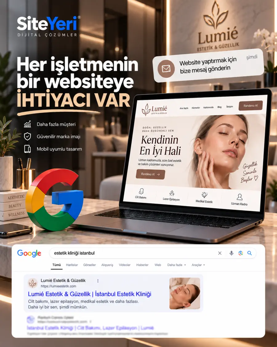 Estetik web sitesi örneği