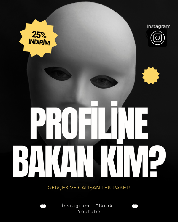 Protegro İnstagram Profiline Bakanları Görme Paketi (Tek Seferlik)